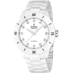 Festina damklocka F20720/2 keramik vitt keramiskt fodral vitt keramiskt armband Festina damklocka F20720/2 keramik vitt keramiskt fodral vitt keramiskt armband