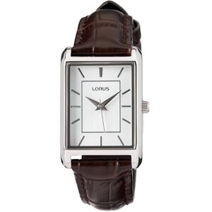 Lorus dam analog kvartsur med läderarmband RG289VX9, brunsilver, Rem Lorus dam analog kvartsur med läderarmband RG289VX9, brunsilver, Rem