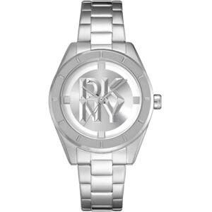 DKNY kvartsur Chambers midi kvarts 5 ATM, silver, Einheitsgröße, Modern DKNY kvartsur Chambers midi kvarts 5 ATM, silver, Einheitsgröße, Modern