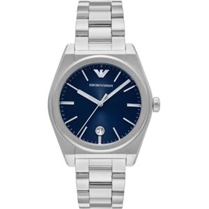 Giorgio Armani herrklocka, kvartsurverk och 42 mm boettstorlek med armband i rostfritt stål, läder eller silikon,Koboltblå,41MM Giorgio Armani herrklocka, kvartsurverk och 42 mm boettstorlek med armband i rostfritt stål, läder eller silikon,Koboltblå,41MM