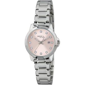 Breil Classic Elegance Damklocka, Dial med kristaller, enda tid rörelse 3H kvarts, rostfritt stål armband, Silber-rosa, ONE SIZE, armband Breil Classic Elegance Damklocka, Dial med kristaller, enda tid rörelse 3H kvarts, rostfritt stål armband, Silber-rosa, ONE SIZE, armband