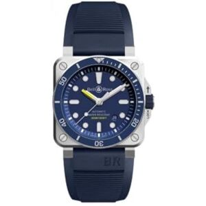 Bell & Ross Men's analog digital automatisk klocka med armband S7219702, flerfärgad, Rem Bell & Ross Men's analog digital automatisk klocka med armband S7219702, flerfärgad, Rem