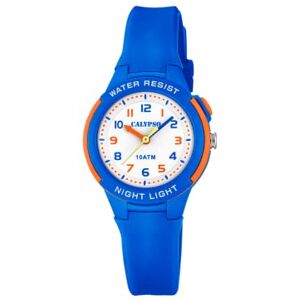 Calypso Unisex barn analog kvarts klocka med plastarmband K6069/3 Calypso Unisex barn analog kvarts klocka med plastarmband K6069/3