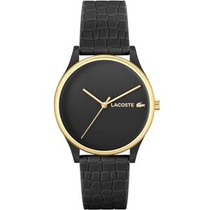 Lacoste Dam analog kvartsklocka med silikonrem 2001249, Svart Lacoste Dam analog kvartsklocka med silikonrem 2001249, Svart