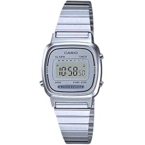 Casio Digital damklocka med rostfritt stålarmband LA670WA-7D Casio Digital damklocka med rostfritt stålarmband LA670WA-7D
