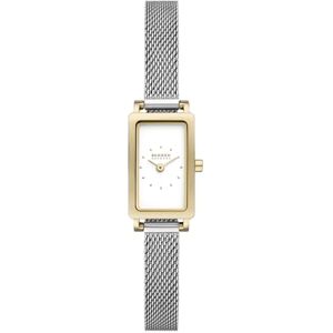 Skagen Hagen Damklocka, Quartz tvåhandsurverk med armband i rostfritt stål eller läder Skagen Hagen Damklocka, Quartz tvåhandsurverk med armband i rostfritt stål eller läder