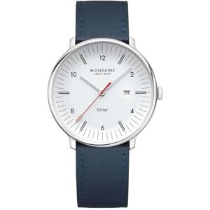 Mondaine Herrklocka Doppio Solar blå/vit 41 mm MLE.41910.LDV Mondaine Herrklocka Doppio Solar blå/vit 41 mm MLE.41910.LDV
