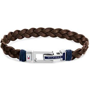 Tommy Hilfiger Analogt kvartsur för män med läderrem, En storlek, Läder, Agat Tommy Hilfiger Analogt kvartsur för män med läderrem, En storlek, Läder, Agat
