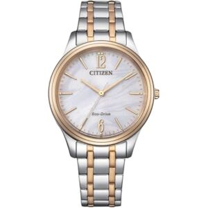 Citizen Eco-Drive Solar damklocka med länkband i rostfritt stål med 33 mm diameter i olika varianter, flerfärgad, Armband Citizen Eco-Drive Solar damklocka med länkband i rostfritt stål med 33 mm diameter i olika varianter, flerfärgad, Armband