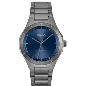 HUGO Three Hand Quartz Movement Watch Grå #LIT Collection med grått rostfritt stålarmband 1530448 HUGO Three Hand Quartz Movement Watch Grå #LIT Collection med grått rostfritt stålarmband 1530448