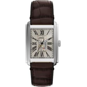 Fossil herr analog automatisk klocka med läderarmband ME3272 Fossil herr analog automatisk klocka med läderarmband ME3272