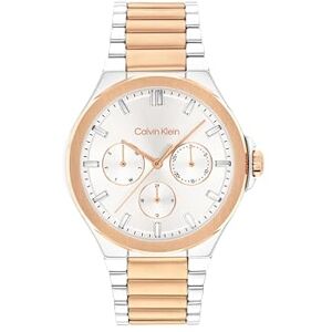 Calvin analog multifunktion kvartsur för kvinnor livskraftssamling med armband i rostfritt stål, Rosa guld, armband Calvin analog multifunktion kvartsur för kvinnor livskraftssamling med armband i rostfritt stål, Rosa guld, armband