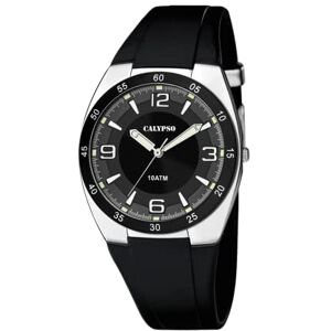 Calypso Analog kvartsur för män, svart, Armband Calypso Analog kvartsur för män, svart, Armband