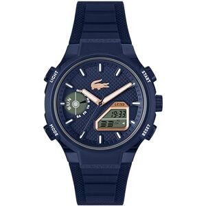 Lacoste analog-digital multifunktionell kvartsklocka för män LC33 kollektion med marinblå silikonarmband 2011434 Lacoste analog-digital multifunktionell kvartsklocka för män LC33 kollektion med marinblå silikonarmband 2011434