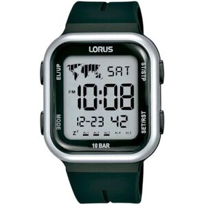 Lorus män digital kvarts klocka med silikonarmband R2351PX9, svart, Rem Lorus män digital kvarts klocka med silikonarmband R2351PX9, svart, Rem