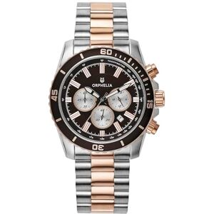 Orphelia Fire and Ice herrkvartsur med flerfärgad urtavla analog display och armband i rostfritt stål 82600, Flerfärgad/flerfärgad, Armband Orphelia Fire and Ice herrkvartsur med flerfärgad urtavla analog display och armband i rostfritt stål 82600, Flerfärgad/flerfärgad, Armband