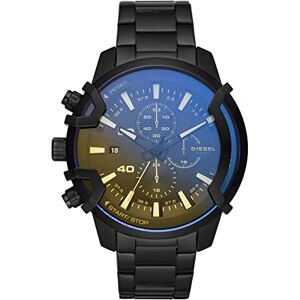 Diesel Herrhandtag kronograf, 48 mm boettstorlek, rostfritt stål klocka, MULTI, Bälte Diesel Herrhandtag kronograf, 48 mm boettstorlek, rostfritt stål klocka, MULTI, Bälte