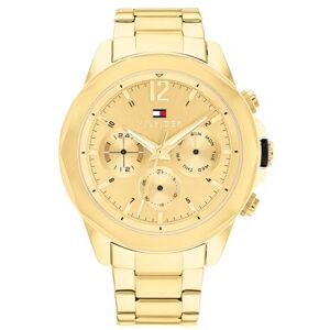 Tommy Hilfiger Analog multifunktionskvarts klocka för män med guldfärgat rostfritt stålarmband 1792060 Tommy Hilfiger Analog multifunktionskvarts klocka för män med guldfärgat rostfritt stålarmband 1792060
