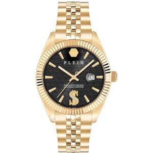 Philipp Plein herrklockor analog kvarts 32031698, Guld, Einheitsgröße, Klassisk Philipp Plein herrklockor analog kvarts 32031698, Guld, Einheitsgröße, Klassisk