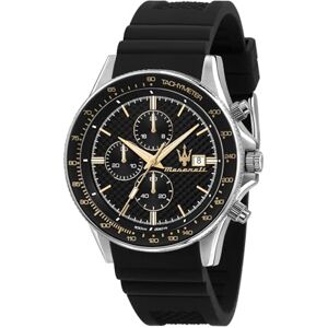 Maserati Sfida Limited Edition kollektion herrklocka, kronograf, i kvarts-R8871640005, svart, 44mm, Sport Maserati Sfida Limited Edition kollektion herrklocka, kronograf, i kvarts-R8871640005, svart, 44mm, Sport