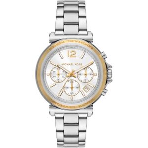 Michael Kors Maren Damklocka, Quartz kronografverk med armband i rostfritt stål eller läder Michael Kors Maren Damklocka, Quartz kronografverk med armband i rostfritt stål eller läder