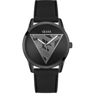 GUESS Clark herrarmbandsur rostfritt stål, 42 mm, silikonarmband, svart, 3 bar, urtavla: svart, GW0957G3 GUESS Clark herrarmbandsur rostfritt stål, 42 mm, silikonarmband, svart, 3 bar, urtavla: svart, GW0957G3