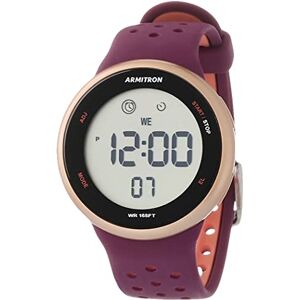 Armitron unisex sportklocka med digital kronograf och silikonarmband, 40/8423, Lila/svart Armitron unisex sportklocka med digital kronograf och silikonarmband, 40/8423, Lila/svart