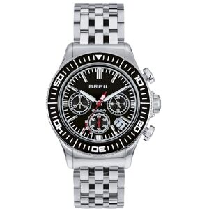 Breil Manta Manta 1970 Klocka Mono-Färger Svart Sol Krono Rörelse och Silver Stål Armband TW2009, SILVER, Eine Größe, Modern Breil Manta Manta 1970 Klocka Mono-Färger Svart Sol Krono Rörelse och Silver Stål Armband TW2009, SILVER, Eine Größe, Modern