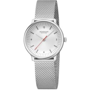 Mondaine damarmbandsur Doppio med nätband 33 mm MLE.33110.SM Mondaine damarmbandsur Doppio med nätband 33 mm MLE.33110.SM