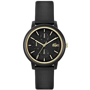Lacoste kvinnors analoga japanska kvartsur med silikonrem 2001327, Svart Lacoste kvinnors analoga japanska kvartsur med silikonrem 2001327, Svart