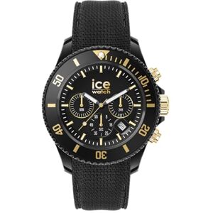 ICE-WATCH ICE chrono Black gold Svart herrklocka med plastarmband 021602 (Medium) ICE-WATCH ICE chrono Black gold Svart herrklocka med plastarmband 021602 (Medium)