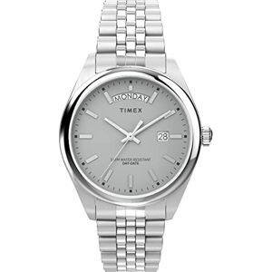 Timex Trend 41 mm herrklocka Armband i rostfritt stål, grå urtavla, boett i rostfritt stål TW2V67900 Timex Trend 41 mm herrklocka Armband i rostfritt stål, grå urtavla, boett i rostfritt stål TW2V67900