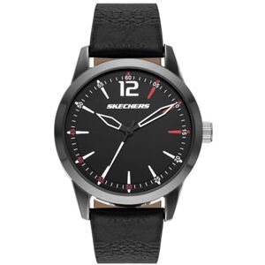 Skechers Rosencrans Digital kronograf klocka 46 mm med silikonrem och plastfodral, Mörk svart, 44MM, rem Skechers Rosencrans Digital kronograf klocka 46 mm med silikonrem och plastfodral, Mörk svart, 44MM, rem