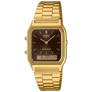 Casio Herr analog klocka med rostfritt stål rem AQ-230GA-5AMQYDF, Svart, armband Casio Herr analog klocka med rostfritt stål rem AQ-230GA-5AMQYDF, Svart, armband