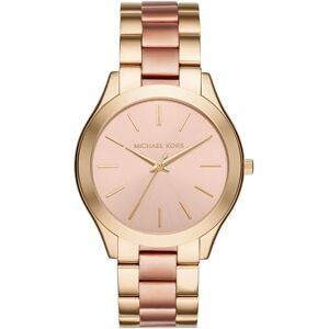 Michael Kors Slim Runway Damklocka, 42 mm, kvartsurverk med tre visare och armband i rostfritt stål Michael Kors Slim Runway Damklocka, 42 mm, kvartsurverk med tre visare och armband i rostfritt stål