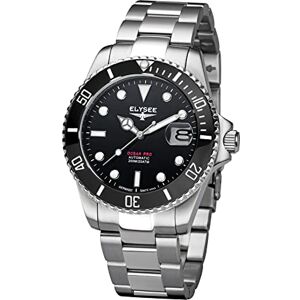 Elysee Herrklocka Ocean PRO keramik 40 mm 20 ATM herr lysande visare och index, datumvisning 80581, 80582, 80583, 80584, 80585, 80586, 80588, 80589, Silver-svart, Armband Elysee Herrklocka Ocean PRO keramik 40 mm 20 ATM herr lysande visare och index, datumvisning 80581, 80582, 80583, 80584, 80585, 80586, 80588, 80589, Silver-svart, Armband