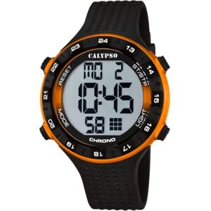 Calypso Herrklocka modell K5663/3 från kollektionen Digital for Man, hus 50,00/49,20 mm svart plastarmband, svart/grå, Band Calypso Herrklocka modell K5663/3 från kollektionen Digital for Man, hus 50,00/49,20 mm svart plastarmband, svart/grå, Band