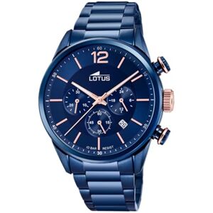 Lotus Mäns kronograf kvarts klocka med rostfritt stål armband 18680/2 Lotus Mäns kronograf kvarts klocka med rostfritt stål armband 18680/2