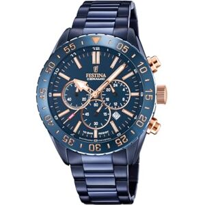 Festina Analog kvarts klocka för män med rostfritt stål armband F20576/1 Festina Analog kvarts klocka för män med rostfritt stål armband F20576/1