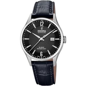 Festina unisex vuxna analog kvartsur med läderarmband F20007/4 Festina unisex vuxna analog kvartsur med läderarmband F20007/4