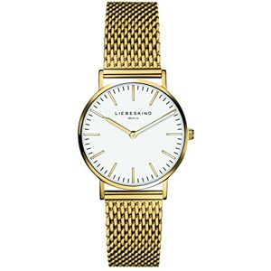 LIEBESKIND Dam LT-0080-MQ Armbandsur, Guld, Vit, 30 mm LIEBESKIND Dam LT-0080-MQ Armbandsur, Guld, Vit, 30 mm