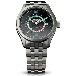 Traser mäns analog kvartsur med rostfritt stål armband 107232, SILVER-GRÅ, Armband Traser mäns analog kvartsur med rostfritt stål armband 107232, SILVER-GRÅ, Armband