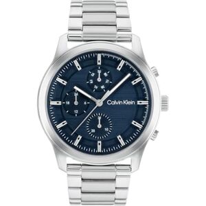 Calvin analog multifunktion kvartsur för män med rostfritt stål eller läderarmband, SILVER, armband Calvin analog multifunktion kvartsur för män med rostfritt stål eller läderarmband, SILVER, armband
