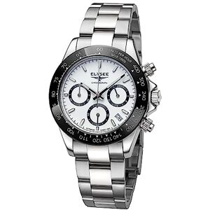 Elysee Herrklocka sport Chrono 40 10 ATM 100% rostfritt stål herr keramisk infattning 80601, 80602, 80603, 80604, 80605, 80612, Vit, Modern Elysee Herrklocka sport Chrono 40 10 ATM 100% rostfritt stål herr keramisk infattning 80601, 80602, 80603, 80604, 80605, 80612, Vit, Modern