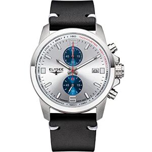 Elysee Herrklocka ZIROS Chrono 44 5 ATM män 80576, 80577, 80587, silver, Rem Elysee Herrklocka ZIROS Chrono 44 5 ATM män 80576, 80577, 80587, silver, Rem
