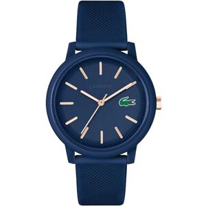Lacoste Analogt kvartsur för män med silikonrem 2011234, BLÅ Lacoste Analogt kvartsur för män med silikonrem 2011234, BLÅ