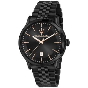 Maserati Herrklocka Epoca Limited Edition, tid och datum, kvarts-R8853118023, svart, 42mm, armband Maserati Herrklocka Epoca Limited Edition, tid och datum, kvarts-R8853118023, svart, 42mm, armband