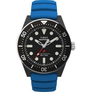 Timex Analog kvarts armbandsur för män djupvatten Reef, blå, TU, snodd Timex Analog kvarts armbandsur för män djupvatten Reef, blå, TU, snodd