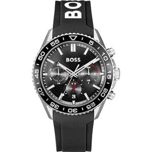 Boss Runner kollektion kvarts kronograf klocka med svart silikonrem 1514141 Boss Runner kollektion kvarts kronograf klocka med svart silikonrem 1514141