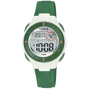 Lorus Pojkar digital kvartsklocka med silikonarmband R2343PX9, grönvit, Bälte Lorus Pojkar digital kvartsklocka med silikonarmband R2343PX9, grönvit, Bälte